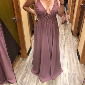 Chiffon full length dress